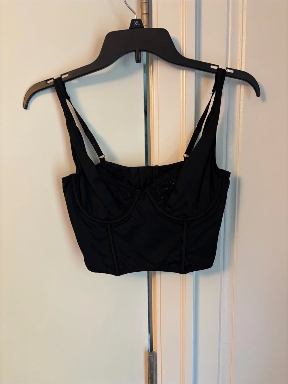 Abercrombie & Fitch Black Longline Bustier Top